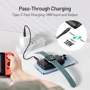 Внешний аккумулятор iWalk Power Bank 10000mAh Mag-X Black (HBT001-001A-ES): Особенности Поддержка MagSafe, Индикатор заряда, Компактный размер, беспроводная зарядка
