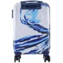 Валіза Semi Line 20" (S) White/Blue Print (T5653-1): Фактура матова, глянцевий