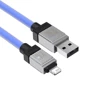 Кабель Baseus USB Cable to Lightning CoolPlay Series 2.4A 1m Blue (CAKW000403) фото 5