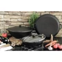 Казан Brizoll WOK чугунный с чугунной крышкой 8 л W36-1: Емкость, л 8