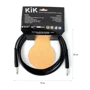 Інструментальний кабель Klotz Kik Instrument Cable Black 3 m