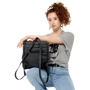 Жіночий рюкзак Sambag Loft MQN чорний (22220001): Тип ручки Короткая ручка, Плечевой ремень