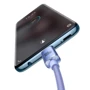 Кабель Baseus Cable USB-C to USB-C Crystal Shine 100W 1.2m Purple (CAJY000605) фото 4