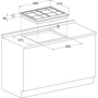Варильна поверхня газова Hotpoint-Ariston PKL 641 IX/HA: Розміри для вбудовування (ШxГ) 55.5x47.5 см