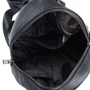 Женский рюкзак Borsa Leather черный (1t408-black): Фактура Зернистая, Матовая