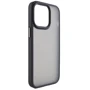 Чехол для iPhone Mobile Case TPU+PC Metal Buttons Black for iPhone 14 Pro Max: Цвет черный