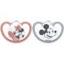 Пустушка Nuk Space Mickey розмір 1 Червона/Сірий 2 шт. (3952413)