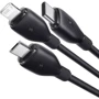 Кабель Baseus USB Cable to Micro USB/Lightning/Type-C Ultra-Fast 3in1 Fast Charging 3.5A 0.8m Black (P10376303121-01): Тип USB Cable - Lightning/microUSB/USB-C