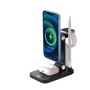 Зарядний пристрій XO Wireless Charger TK23 4in1 15W Black для iPhone 16 I 15 I 14 I 13 I 12 series, Apple Watch and Apple AirPods