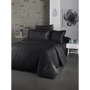 Комплект постельного белья LightHouse Exclusive Sateen Stripe Lux евро черный (50194_2,0)