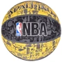 Мяч для игры Spalding NBA Graffiti Outdoor баскетбольный размер 7 серо-желтый (3001551011517): Вес, г 650