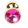 Анальная пробка BOSS of TOYS Boss Series - Jewellery Gold PLUG Pink S (BS6400017)