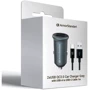 Зарядний пристрій ArmorStandart Car Charger 2xUSB QC3.0 with USB-C Cable Grey (ARM82459): Кількість USB-портів 2