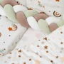 Постельный комплект Twins Rainbow 4073-TR-02 beige 7 эл. белый/беж