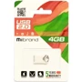 USB-флешка Mibrand 4GB Hawk Silver USB 2.0 (MI2.0 / HA4M1S): Стандарт USB USB 2.0