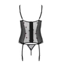 Эротический комплект Passion LOVELIA CORSET black XXL/XXXL