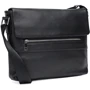 Мужская сумка через плечо Borsa Leather черная (K13530-black)