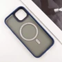 Чехол для iPhone Blueo Skin Friendly Frosted with MagSafe Blue for iPhone 15 Pro Max: Материалы поликарбонат и полиуретан