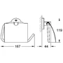 Grohe Essentials 40367001 (старий арт. 40367000) держатель паперу: Тип установки Настінний (підвісний)