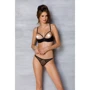 Комплект Passion MARINA SET WITH OPEN BRA black XXL/XXXL