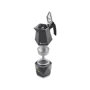 Кофеварка гейзерная Polaris Kontur-4C 0.4 л 4 чашки черная (015182): Объем, л 0.4