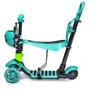 Самокат Scooter "Божа корівка" 5in1. Turquoise (багатофункціональний, з батьківською ручкою) - 1945250350: Тип коліс литі
