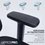 Кресло офисное OfficePro Black (OC680B): Материал обивки Ткань, С сеткой