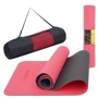 Коврик для фитнеса Cornix TPE 183 x 61 x 0.6 cм для йоги и фитнеса XR-0006 Red/Black