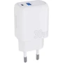 Зарядний пристрій Proove Wall Charger USB-C+USB Silicone Power Plus 30W White