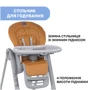 Стульчик для кормления Chicco Polly Magic Relax New Золотистый (79502.61): Регулировка высоты стула 8