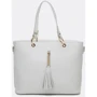 Жіноча сумка тоут Ricco Grande біла (1l953-white): Фактура Зерниста, матова