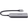 Адаптер REAL-EL Adapter USB-C to 4xUSB CQ-415 Space Grey (EL123110001) фото 5