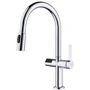 Смеситель для кухни Lefton Automatic Sensor & Pull-Down Kitchen Faucet with Temperature Display-KF2206 Chrome