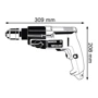 Дрель безударная Bosch GBM 10-2 RE (0601168568): Тип патрона быстрозажимной