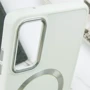 Чехол для телефонов TPU Case Bonbon Metal Style with MagSafe White for Samsung A256 Galaxy A25 5G: Цвет белый