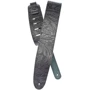Ремень гитарный PLANET WAVES PW25LE00 Embossed Leather Guitar Strap, Black