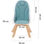 Стульчик для кормления Kinderkraft Tixi Gray (KKKTIXIGRY0000): Материал пластик