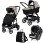 Универсальная коляска 3 в 1 Peg-Perego Veloce с автокреслом Lounge (Grafic Gold) фото 10