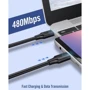 Кабель Ugreen USB-C to USB-C 3A 50cm Black (50996) фото 3