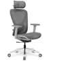 Крісло Mealux Q1 Air Fabric Grey (арт. HF Q-1 F/G): Оснащення Подлокотники, Подголовник, С колесиками, С крестовиной