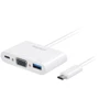 Адаптер Macally Multiport AdapterUSB-C to VGA+USB 3.0+USB-C White (UCVGA) фото 5