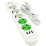 Сетевой фильтр Voltronic Power F02U White 5 розеток 3xUSB 1.5м (F02U-WHITE): Количество розеток, шт 5