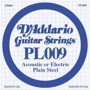 Струна для гитар Струна D`ADDARIO PL009 Plain Steel 009: Тип Струна