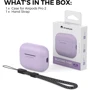Чохол для навушників AhaStyle Silicone Case with strap Lavender (X003E43NBX) для Apple AirPods Pro 2 фото 6