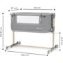 Приставная кроватка-люлька Kinderkraft Neste Grow Light Grey Full Wood (KCNEGR00LGR000W) фото 7