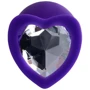Анальная пробка с прозрачным кристаллом ToDo Anal Plug Diamond Heart