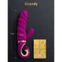 Витой вибратор с клиторальным стимулятором Gvibe Gcandy Purple