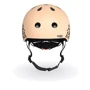Детский защитный шлем Scoot&Ride леопард с фонариком (SR-181206-LEOPARD): Цвет бежевый