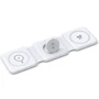 Зарядний пристрій WIWU Wireless Charger Foldable MagSafe 3in1 15W M6 White для iPhone 16 I 15 I 14 I 13 I 12 series, Apple Watch