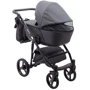 Коляска 2 в 1 Bair City Soft 222 черный черная кожа (626212): Тип коляски Универсальная коляска (2-в-1)